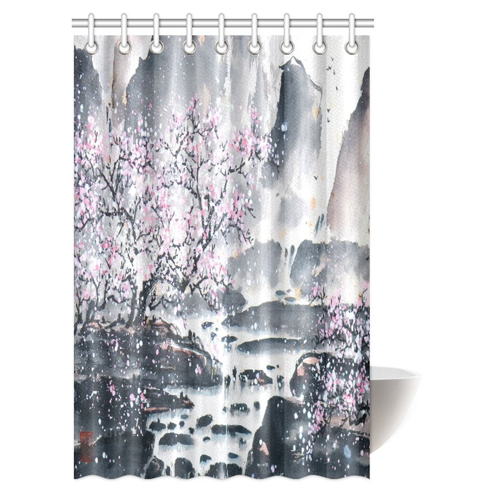 Asian shower curtain hooks